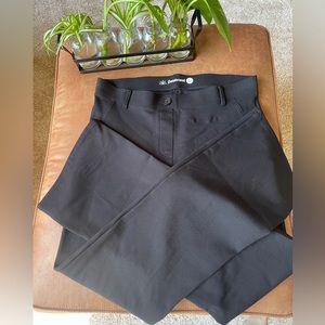 NWOT BetaBrand Yoga Wide Leg Classic Black Pants Sz Large Long